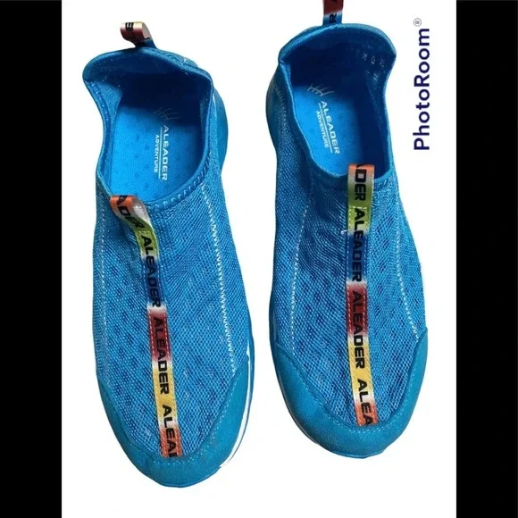 Aleader Blue Slip On Water Shoes Sz 10 - Picture 2 of 6